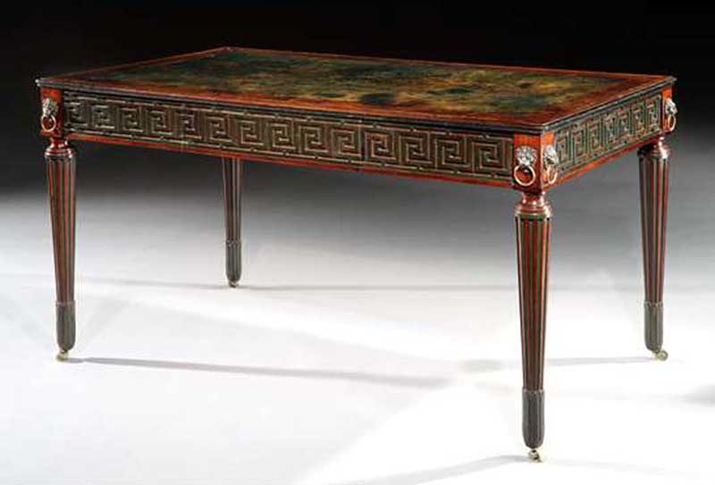 An early th Mahogany writing table
