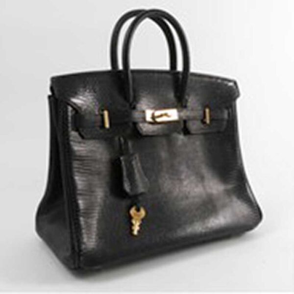A Hermès Birkin handbag, probably in Nile lizardskin with gilt metal hardware